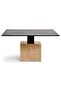 Alvera Coffee Table Travertine - Black & Beige - 6