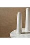 Dorothy Stoneware Vase 10x10x39cm- White - 2