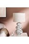 Denver E27 Ceramic Table Lamp 36x61cm - White/black