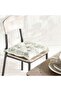English Garden Printed Cotton Chairpad 40x40cm - Sage