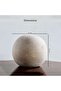 Zeril Stoneware Decor Ball With Gold Finish 14x14x13cm - Beige - 6