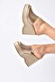 Gold Filled Heeled Women's Slippers K250101509 - 5