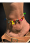Bym328 Bohemian Ethnic Colorful Tasseled Evil Eye Beaded Gold Women's Anklet Adjustable Summer Anklet - 2