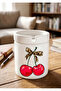 Leopard Cherry Design Printed Ceramic Ashtray Odorless Ash Tray