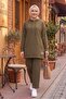 Double Pocket Hooded Double Suit 1668 - Khaki