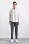 Beige Regular Classic Collar Plain Capless Pocket Buttoned Long Sleeve Standard Casual Shirt - 4