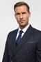 Navy Blue Slim Double-Breasted Collar 6 Drop Suit - 7