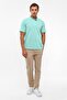 Water green regular armhole polo collar t-shirt - 8