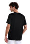 Black Regular Fit Plain Crew Neck Knit T-Shirt - 6