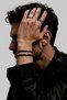 Unisex Geometric Stone Detailed Bracelet Black - 2