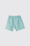 Boys' Upf 40+ Uv Protection Turquoise Swim Shorts - 3