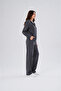 Women's Modal Zippered Hooded Top and Bottom Set Comfortable Full Fit - 6