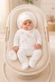Cotton Embroidered Baby Girl Hospital Discharge Set – Cotton, Soft and Elegant Design, 0-3 Months, Boxed - 6