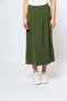 Solid Midi Skirt with Front Buttons - 3