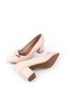 Shoe Basket 943-2 Women's 6 cm Square Heeled Comfortable Shoes - 5