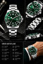 Men's Steel Band Calendar Wristwatch