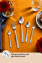 Tuana 30 Piece Plain Steel Cutlery Set for 6 People - 2