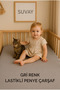 Gray Baby Fitted Sheet 100% Cotton Combed Cotton Park Bed | 60X120 | 70X110 | 70X120 | 70X130 | 70X140 | 80X130
