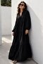 Black Long Sleeve Buttoned Dress Mg2433