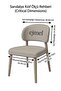 A Quality Elma Chair Cover Bohemian Chair Cover Stretchable Fabric Elastic Model 2 Pieces - 3