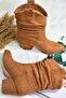 Tan Suede Women's Boots L296004402 - 6