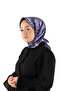 وشاح حريري أرجواني - تصميم حرف واحد فقط - 2