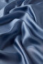 Indigo Solid Color Twill Silk Scarf - 3