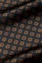 Brown Patterned Men's Silk Cashew - 4
