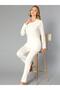 Long Sleeve Pajama Set Viscose Soft Fabric Women's Comfortable Home Wear 89-121 - 3