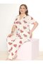 Boydan Buttoned Battal Short Sleeve Pajama Set B780-27 - 3