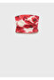 Bandeau Blouse with Floral Print - 3