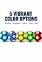Kids PVC Football Soccer Ball for Outdoor Play & Training, Lightweight Single Piece, Available in Different Colors - 5