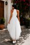 Full Size Recommended-Women/Girls Short Front Long Back Pearl Tulle Evening Dress(Baby Shower,Wedding,Engagement,Nikah,Henna,Party,Ball) - 7