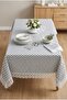 Lace Detailed Tablecloth |   Waterproof Duck Fabric |   Stain-Resistant and Erasable