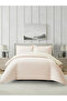 Solid Duvet Cover Set 4-Pcs, Queen Size 200×240cm, Brushed Microfiber,( Without Filler )