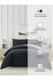 Solid Duvet Cover Set 6-Pcs, King Size 220×240 cm Bed, Brushed Microfiber,( Without Filler ) - 6