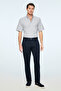 Men's Navy Blue Cotton Trendy Straight Dynamic Fit Chino Pants - 3