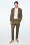 Men's Green Rayon Trend Straight Slim Fit Mono Collar Jacket - 4