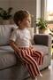 Bright Days Striped Organic Certified Baby Pants - 3