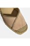 Powder Women's Buckle Accessory Stone Detailed Wedge Heeled Suede Espadrille - 6