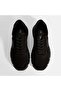 Men's Black Lace-Up Nubuck Leather Sports Shoes - 7