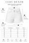 Women's High Waist Ripped and Frayed Tassel Hem Denim Shorts Mini Jean Shorts C603 - 2