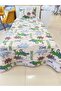 Single Quilted Reversible Bedspread Set for Young People and Children's Room Bedroom Set - 160 X 230 cm - 4