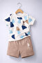U.S. Polo Assn Baby Boy Cream Set - 3