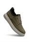 As Çetin 3647 Khaki Genuine Leather Comfortable Lightweight Men's Casual Shoes - 2