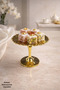 Series of Titanium-Plated Glass-Legged Presentation Trays – Stylish Serving Plate, Decorative Fruit Bowl & Dessert Container