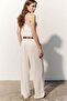 Belted linen-blend trousers - 5