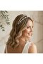 Fully Handmade Crystal Stone Stylish and Elegant Engagement Henna and Bindall Crown and Hair Accessory - 2