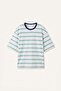 100% Cotton Boxy Fit Crew Neck Short Sleeve Green T-Shirt G6252Ax26Sm