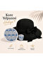 Black Straw Women's Sun Hat with Bow Detail – Korean Fan-Favorite Gift for Summer Beach and Vacation - 2